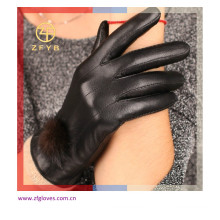 Пользовательские перчатки из зимней моды с волосами в Европе